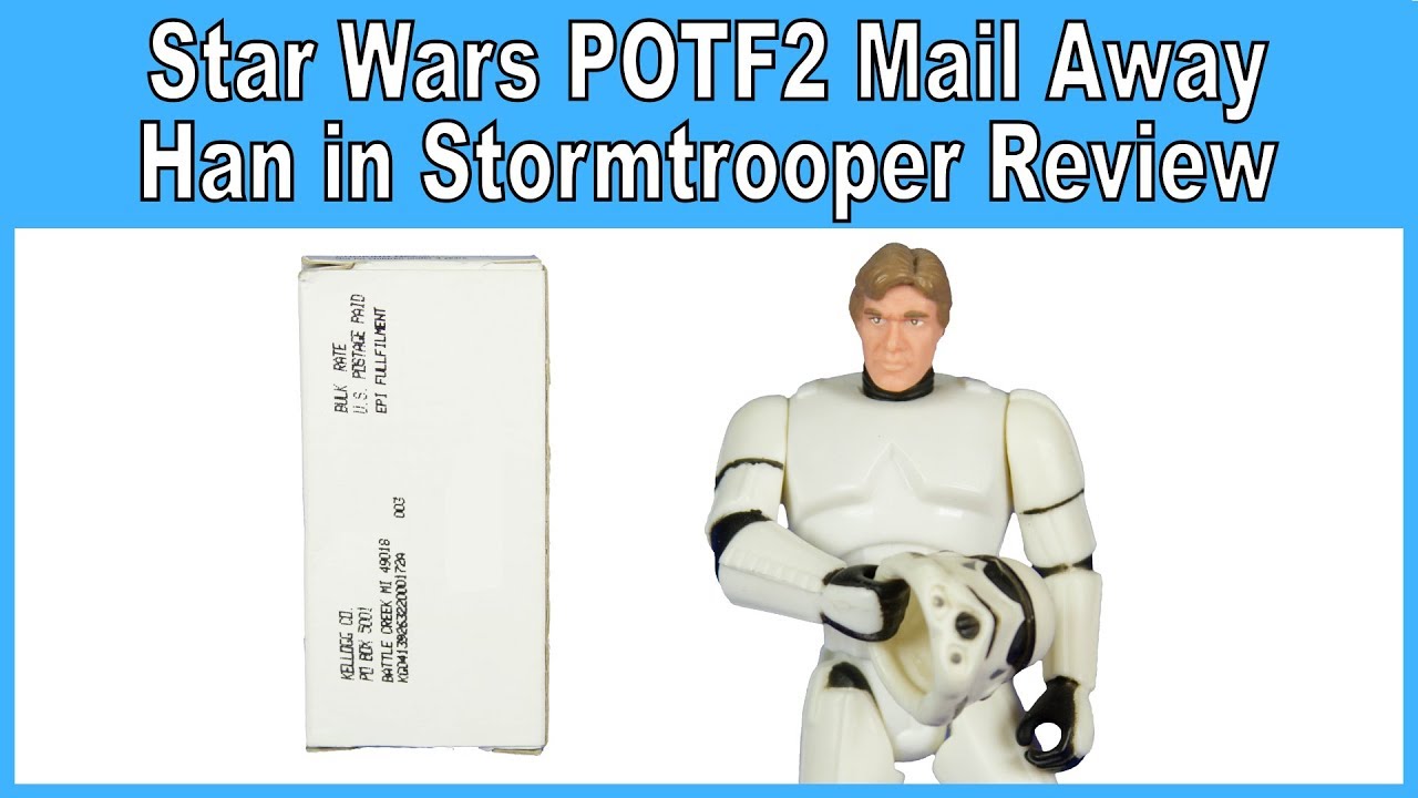 Star Wars 3.75" POTF2 Kellog's Fruit Loops Mail Away Han Solo in Stormtrooper Disguise Review