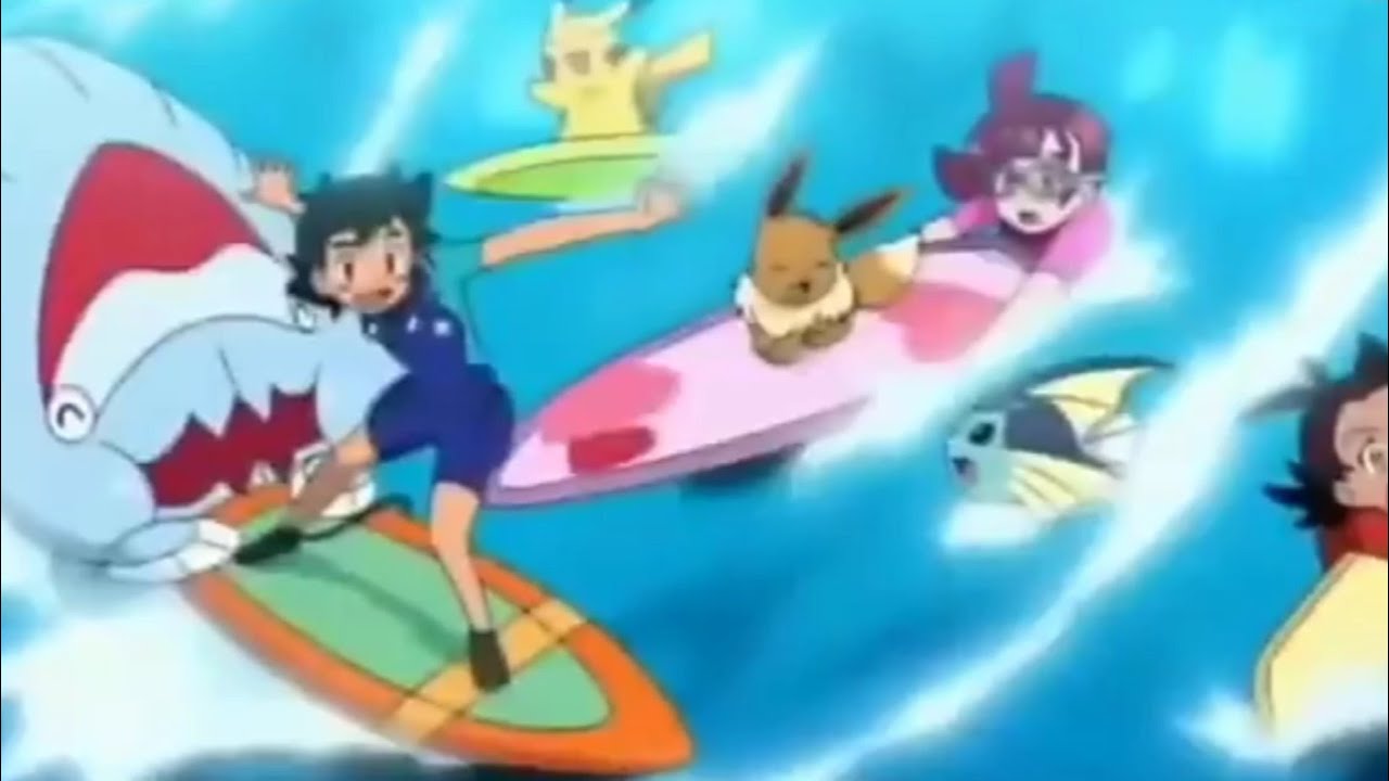 Pokemon journies Episode 63 full Amv . Swimming race with pokemon - YouTube