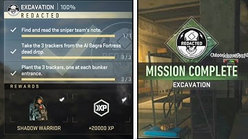 DMZ EXCAVATION MISSION - Easy All Locations Guide (Redacted Faction Tier 3 Mission)
