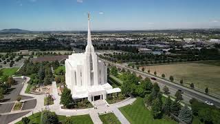 Rexburg Idaho LDS Temple 4k Drone Flyby