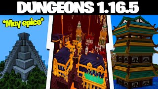 🏰15 MODS de DUNGEONS, ESTRUCTURAS, FORTALEZAS para Minecraft 1.16.5🔥Ciudades,Casas, Mazmorras y mas!