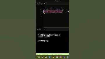 Print the Python CLASS of an Integer VALUE (ex: 1)