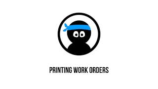 Kickserv - Printing work orders