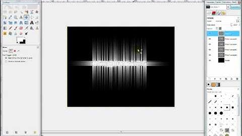 Wind Blast Text Effect on GIMP 2.6 (PT)