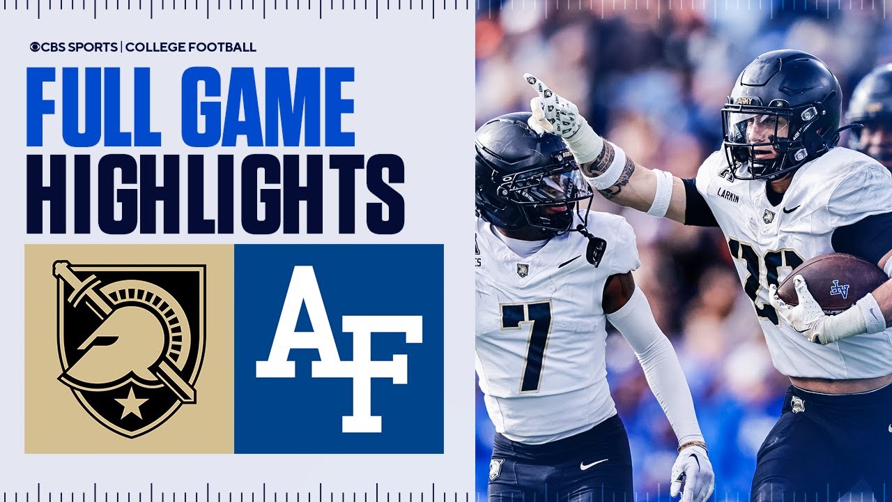 Army Black Knights vs Air Force Falcons | Full Game Highlights | CBS ...