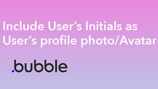 사용자 프로필 사진으로 이니셜 사용하기 [Bubble io 튜토리얼] screenshot 4