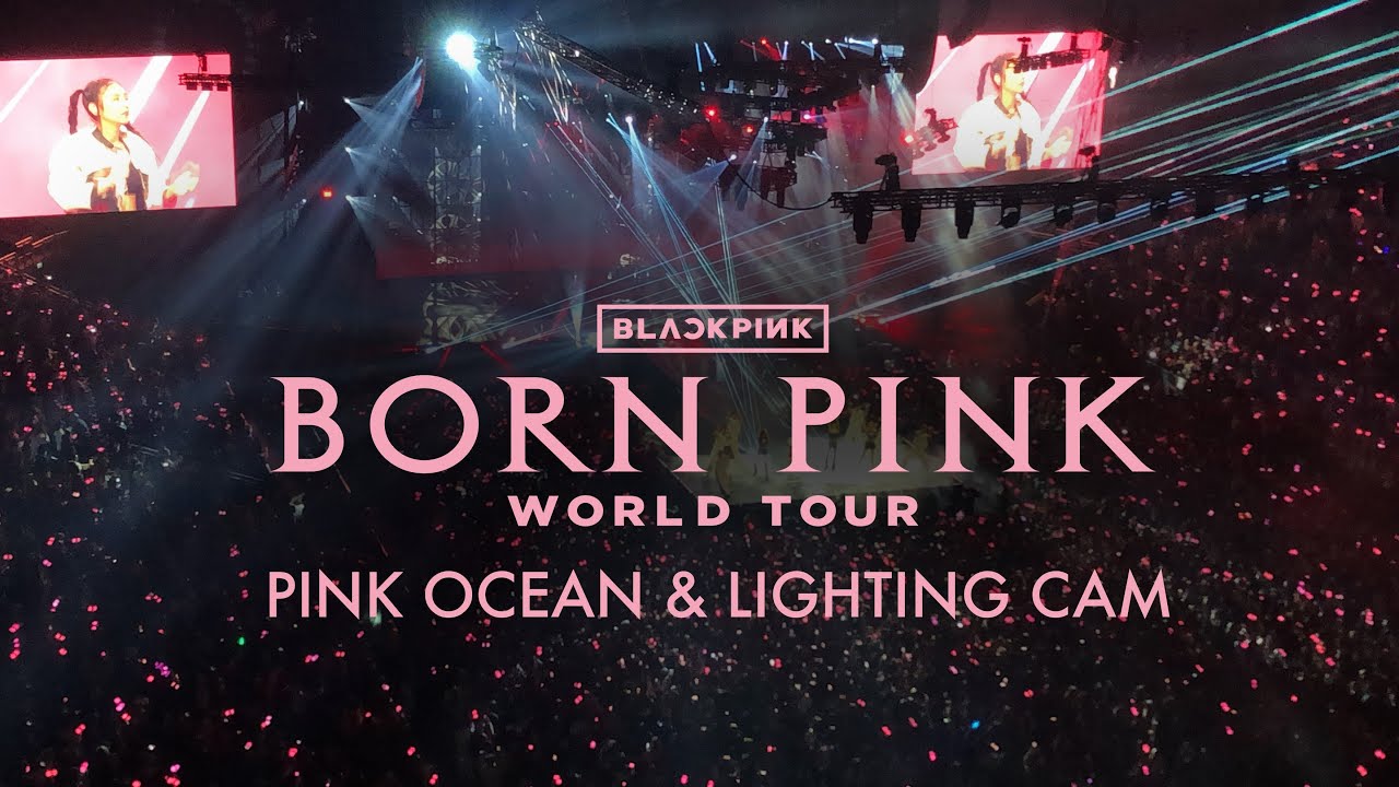 Pink Ocean & Lighting 4K CAM | BLACKPINK Born Pink 2022 in London - YouTube