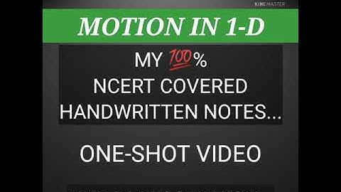Motion in 1 D handwritten notes pdf #neet2022 #cbse #physics #motion_in_1D #notes_revel #shorts