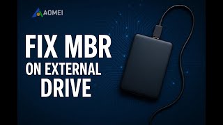 Fix MBR on external drive