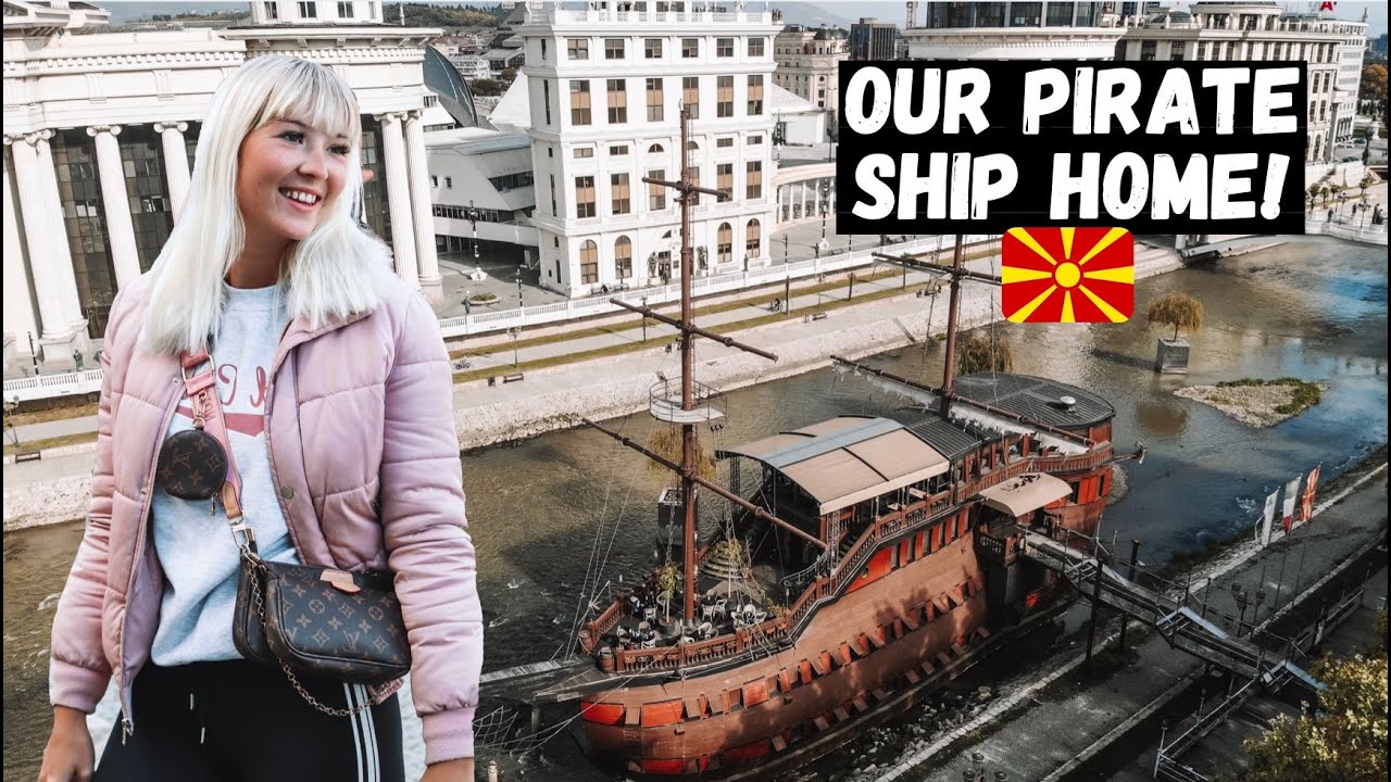 We SLEPT on a PIRATE Ship in SKOPJE! Macedonia's COOLEST Hotel?!