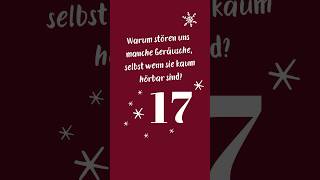 Warum stören uns manche Geräusche, selbst wenn sie kaum hörbar sind?