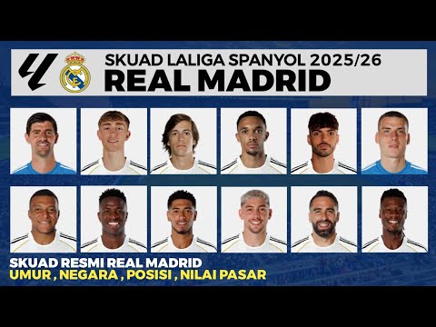 alexis toto togel login alternatif x GENGWD - Daftar Skuad Real Madrid 2025 | Daftar Pemain Real Madrid Liga Spanyol 2025/2026