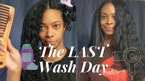 LAST TIME WASHING & STRAIGHTENING MY HAIR FOR THE ...