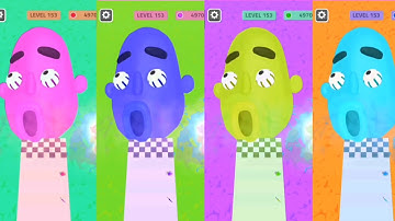 Sandwich runner 🍔🍔: 4X colour reaction gameplay walkthrough Android iOS New Update | Multiple screen