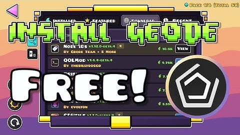 How to install geode for free! [Geometry Dash 2.2]