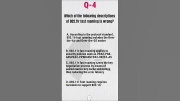 🚀 802.11r Fast Roaming Explained | HCIP-Datacom MCQ Solved with Trick Question!