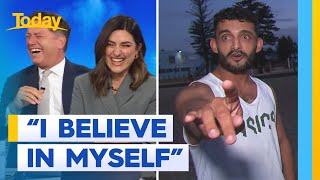 Hilarious interview while bizarre situation unfolds at a Melbourne Beach | Today Show Australia