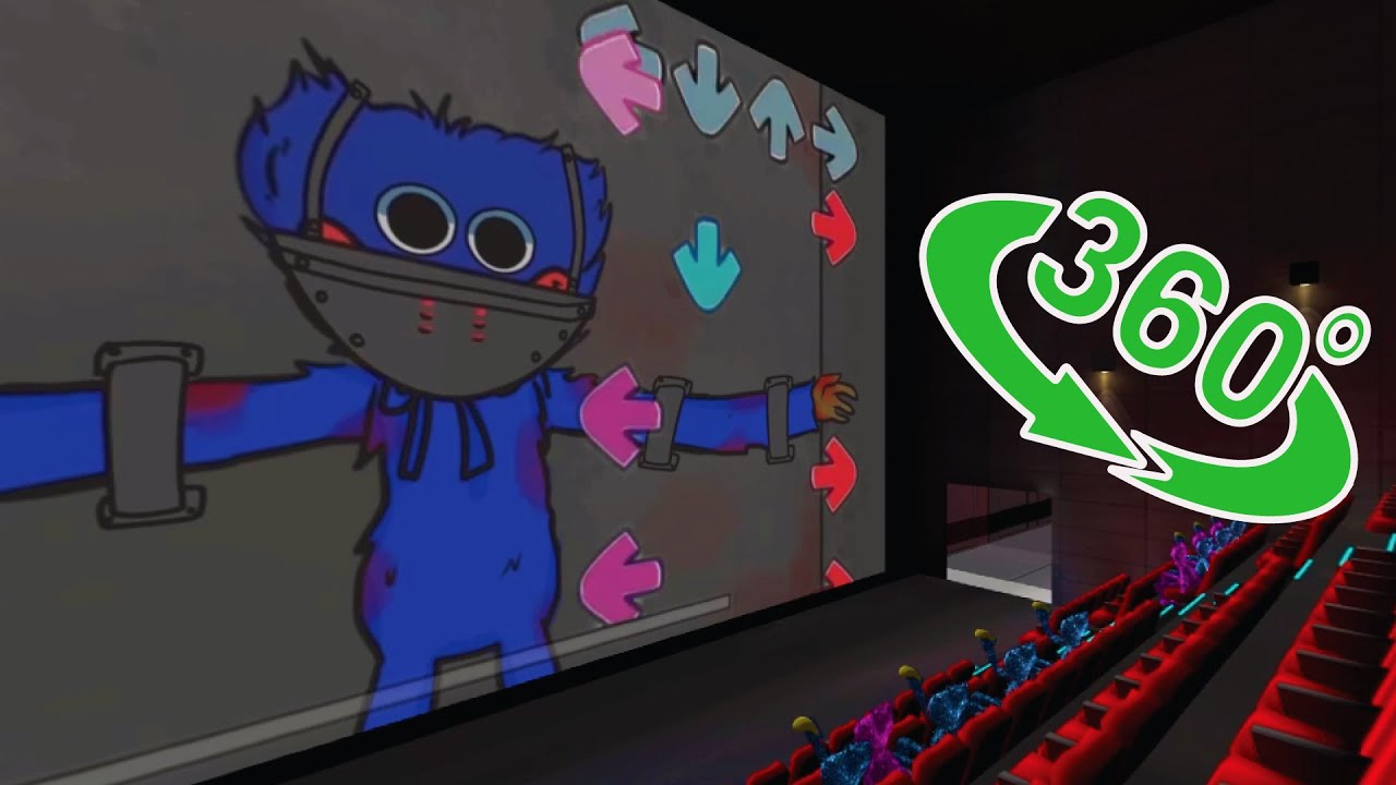 VR 360 FNF huggy wuggy is in pain poppy playtime its 360 huggy wuggy video 360 VR cinema