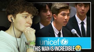 THIS MAN IS INCREDIBLE! (BTS Speech at the United Nations | UNICEF | Reaction/Review)