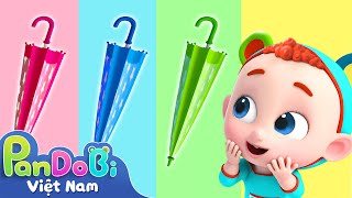 Những chiếc ô sắc màu | Học màu sắc | Play & Learn | Nhạc thiếu nhi vui nhộn | Super Pandobi