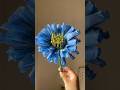 How to Make a Dahlia flower | DIY Blue Dahlia Tutorial #shortsviral #diy #rose #craft