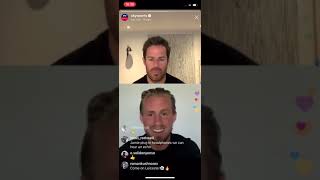 Kasper Schmeichel talking about Leicester owner Khun Vichai with Jamie Redknapp. Instagram Live