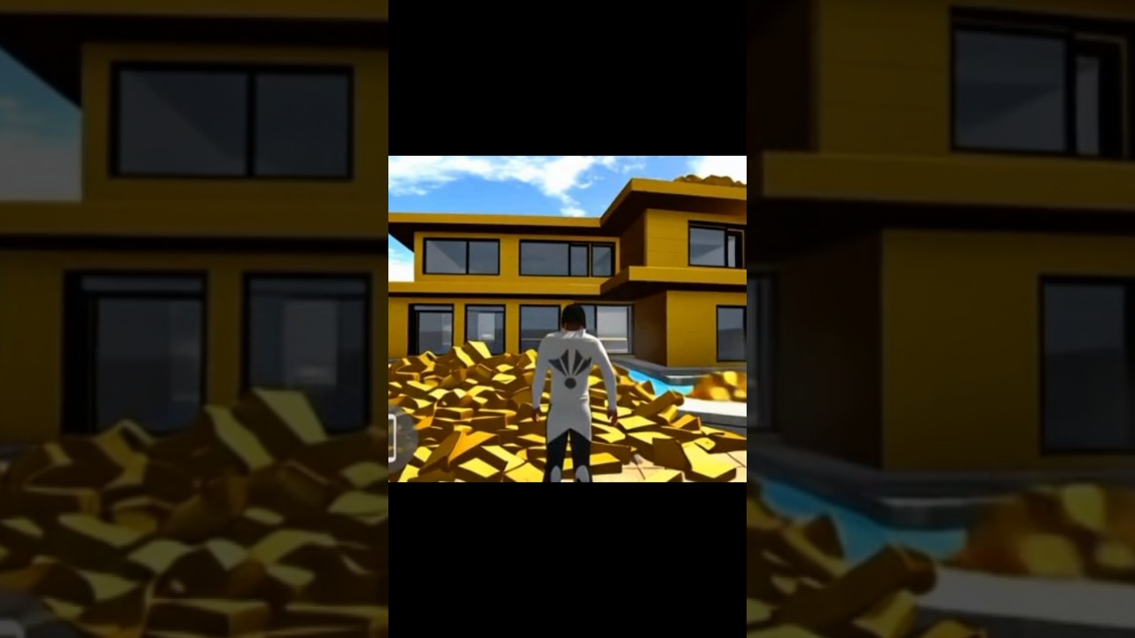 Franklin's house transform  into golden house 