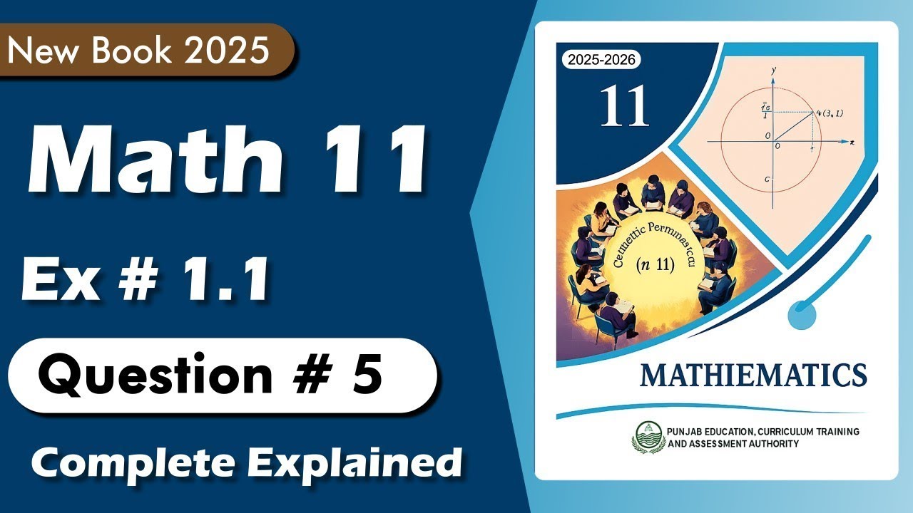Class 11th Math New Book Exercise 1.1 Question 5 Complete Watch Now ...