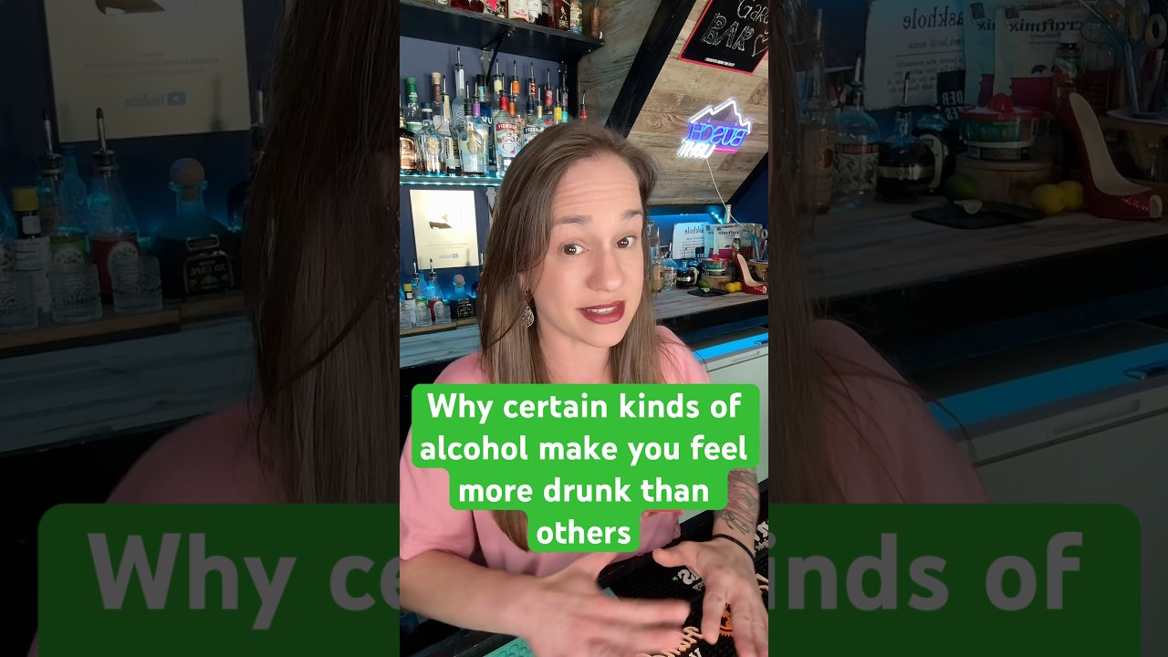 Why do different types of alcohol make you feel more drunk than others?