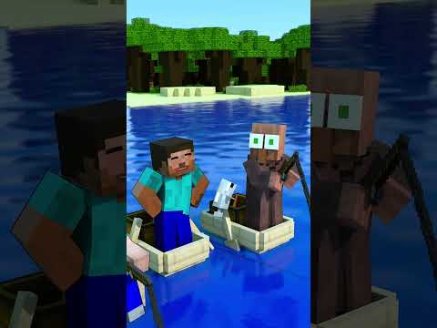 Steve Technique in Catching Fish - Minecraft Animation #shorts