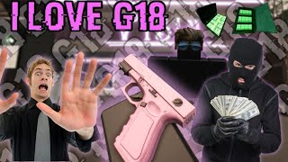 Using The G18 In Roblox Criminality...