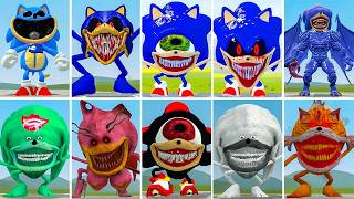 EVOLUTION OF ALL ZOOCHOSIS SONIC TAPE FAMILY VS EVOLUTION OF ALL SONIC BLUE ? in Garrysmod!,...