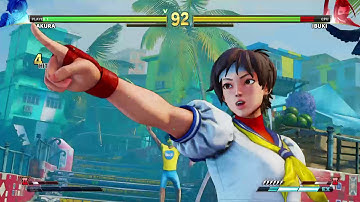 STREET FIGHTER V Sakura vs Ibuki