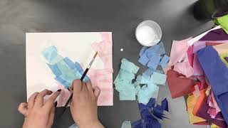 O'Keeffe-Inspired Floral Collage screenshot 1