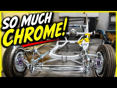 Lots of Chrome! Hot Rod Chassis assembly!