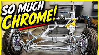 Lots of Chrome!  Hot Rod Chassis assembly!