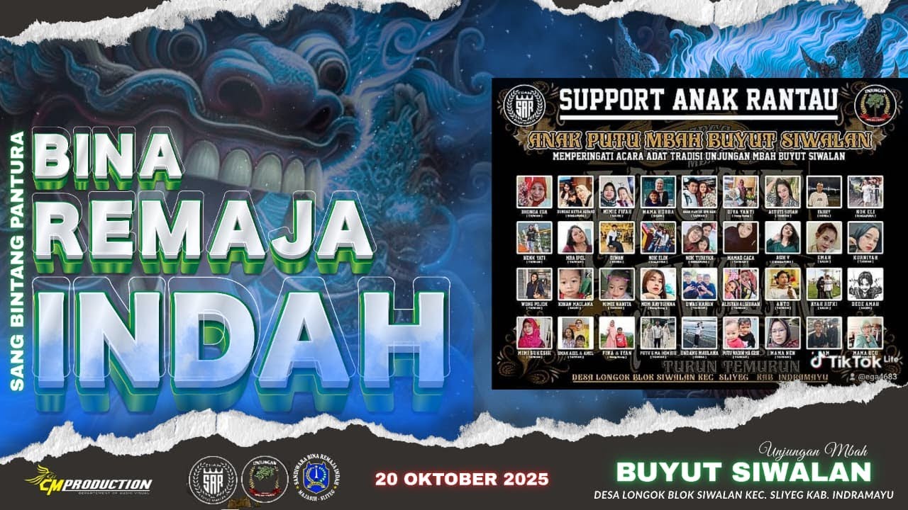 LIVE MALAM SANDIWARA BINA REMAJA INDAH UNJUNGAN BUYUT SIWALAN LONGOK SLIYEG INDRAMAYU 20 OKT 2025