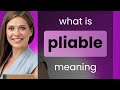 Pliable • PLIABLE definition