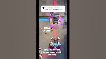 Defend this push with the least amount of elixir! (No Evos) 🤯🤯