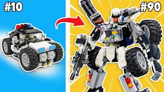 Police Car Transform into LEGO Robot | BEAR Bricks