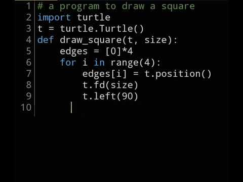 A python program to draw a square