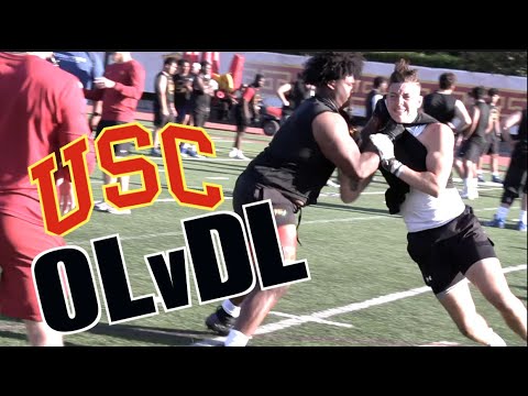 USC Football Lineman Academy 2022  |  One-vs- Ones | UTR HIGHLIGHT MIX