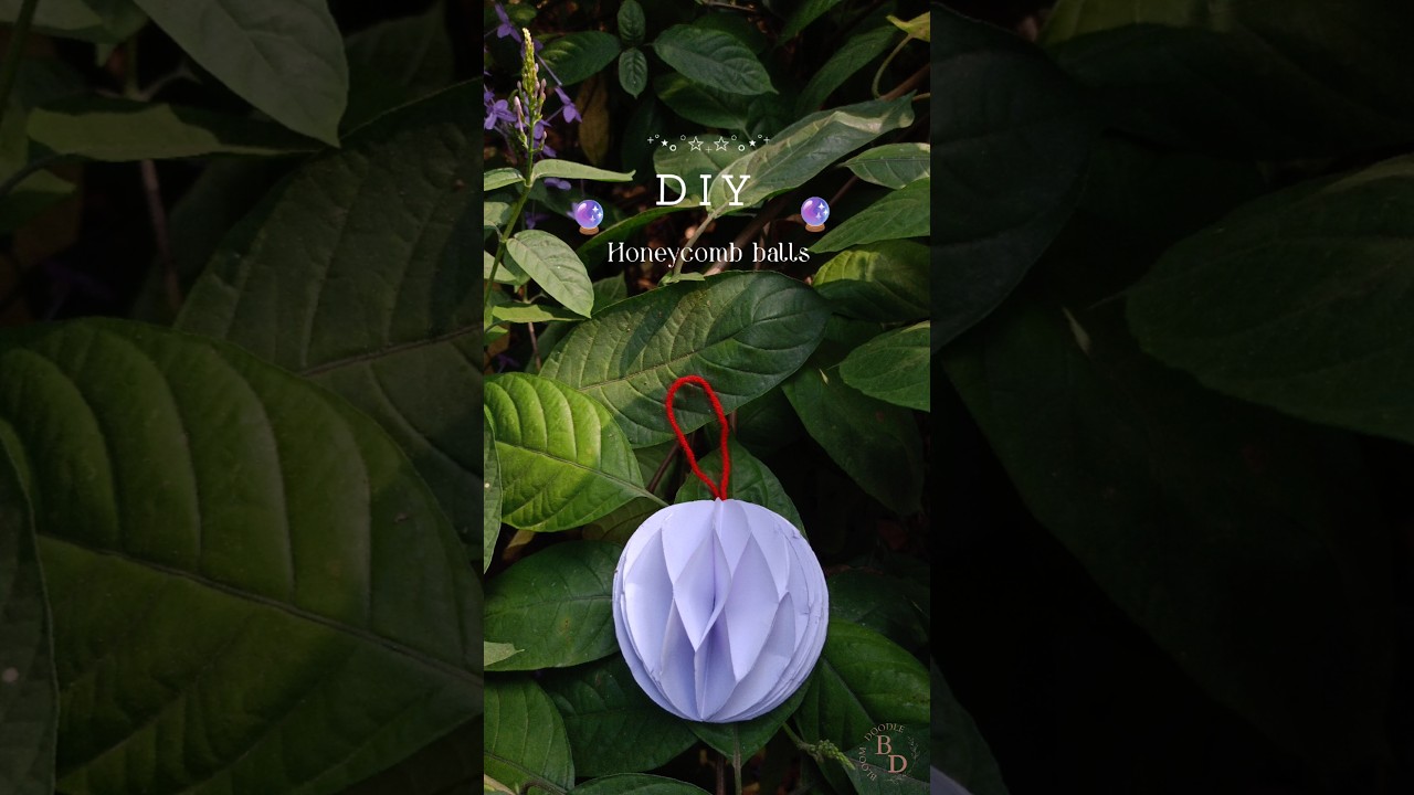 Diy Paper Honeycomb Ball🔮|| Aesthetic Room Decor🌷