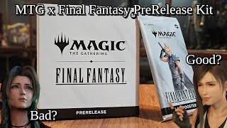 Is it worth the HYPE!? Magic The Gathering x Final Fantasy Prerelease kit Unboxing
