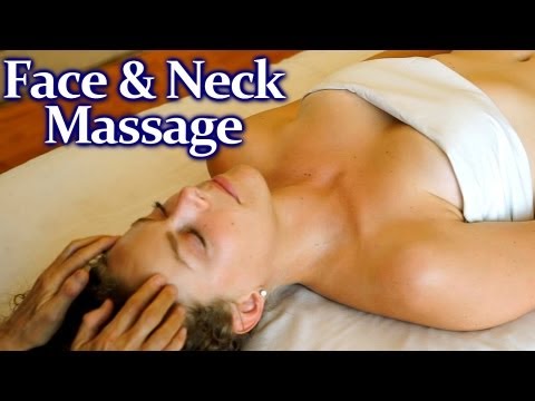 Head & Face Massage Therapy Techniques. How To Give A Relaxing Massage ASMR