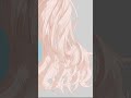 【髪の塗り方】ウェーブヘアー イラストメイキング　Live2D #shorts #音狛ねこ