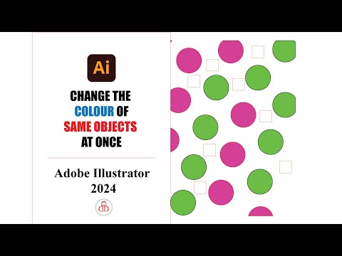 How can I change the color of all objects with the same color at once - Adobe Illustrator 2024