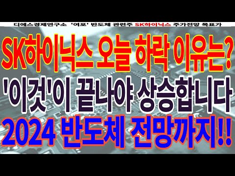 Sk하이닉스 SK하이닉스 오늘 하락 이유는 이것 이 끝나야 상승합니다 2024 반도체 전망까지 Feat 디에스경제연구소 여포 Sk하이닉스주가전망 Sk하이닉스목표가 