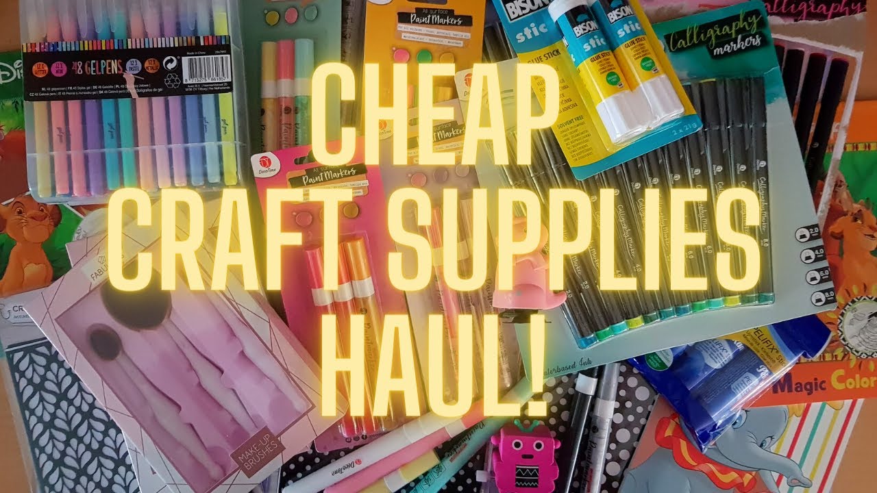 Cheap craft Supplies Haul!! YouTube