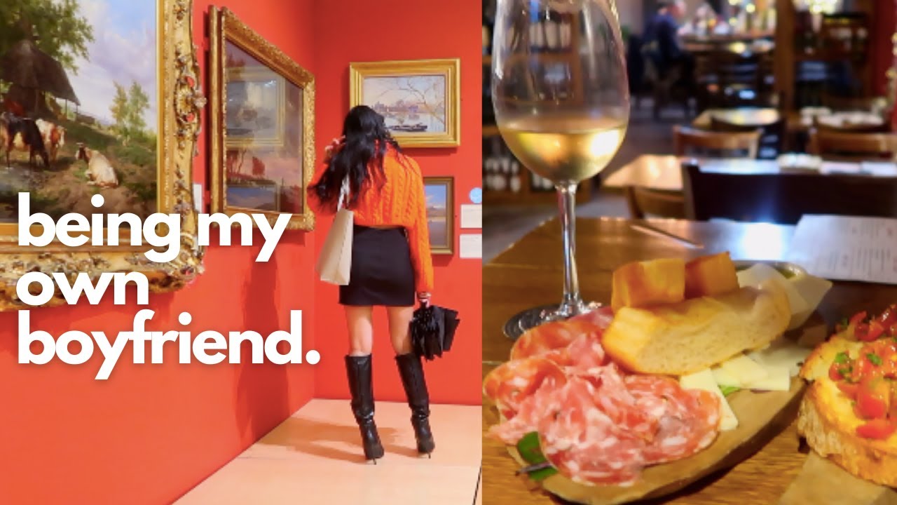 spending valentine's day alone by taking myself out on 4 different dates in one day | self-love vlog